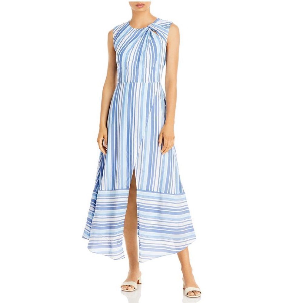 Milly Blue and White Striped Dress